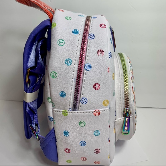 NWT. Loungefly Disney Epcot 40th Anniversary Mini Backpack Disney Parks. - Picture 7 of 15